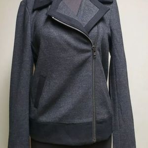 J Crew Grey Wool Zip Up Jacket Blazer